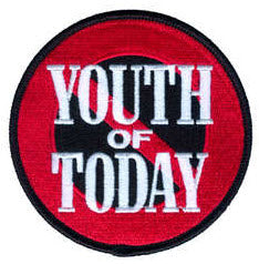YOUTH OF TODAY - NO MORE EMBROIDERED PATCH