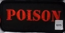 EMBROIDERED PATCH - POISON PATCH