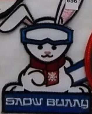 EMBROIDERED PATCH - SNOW BUNNY PATCH