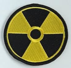 EMBROIDERED PATCH - RADIATION SIGN PATCH