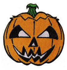 EMBROIDERED PATCH - PUMPKIN