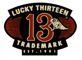 EMBROIDERED PATCH - LUCKY 13 GAS TANK PATCH