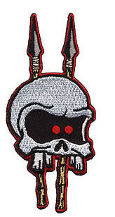 EMBROIDERED PATCH - KRUSE SPEARED SKULL