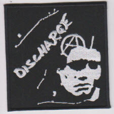 DISCHARGE - FACE (SQUARE) EMBROIDERED PATCH