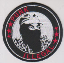 EMBROIDERED PATCH - PUNK ILLEGAL