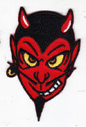 EMBROIDERED PATCH - CATOON SATAN PATCH