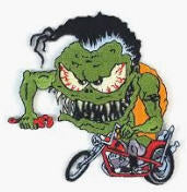 EMBROIDERED PATCH - DAN COLLINS CHOPPER DUDE PATCH