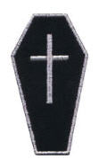 EMBROIDERED PATCH - STRAIGHT COFFIN PATCH