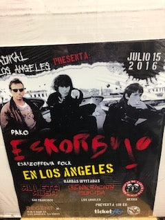 ESKORBUTO SHOW IN LOS ANGELES POSTER