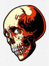 EVIL DEAD II  - SKULL ENAMEL