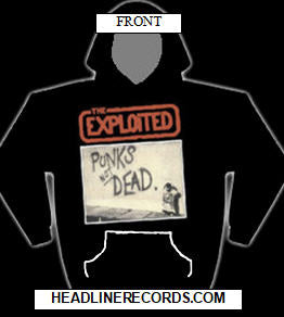 EXPLOITED - PUNKS NOT DEAD HOODIE SWEATSHIRT