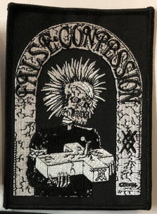 FALSE CONFESSION - CROSS EMBROIDERED PATCH