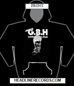 GBH - LEATHER, BRISTLES, STUDS AND ACNE HOODIE SWEATSHIRT