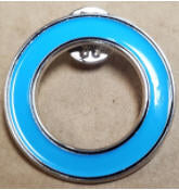 GERMS - BLUE CIRCLE ENAMEL PIN BADGE