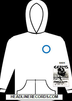 GERMS - FLYER W/ LOGO (FRONT) HOODIE SWEATSHIRT