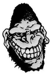 GORILLA BISCUITS - GORILLA DIE CUT EMBROIDERED PATCH
