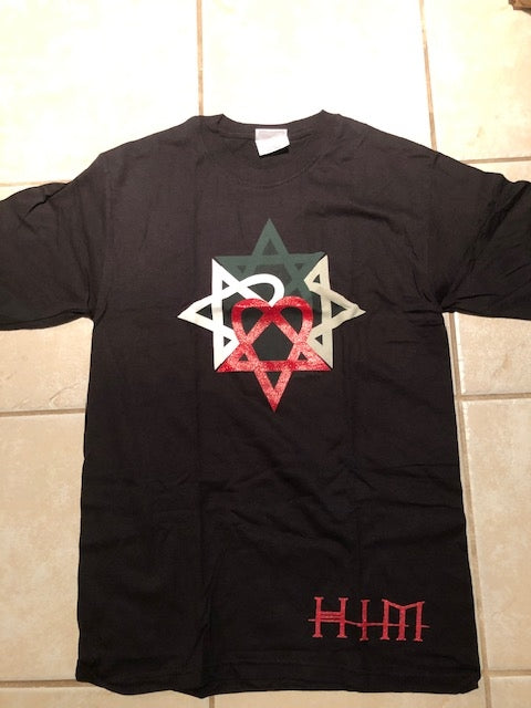 HIM - LOGO RED HEART TEE SHIRT
