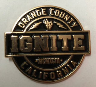 IGNITE - ORANGE COUNTY ENAMEL PIN BADGE