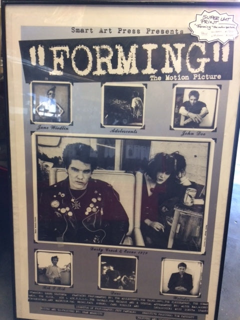 RARE POSTER - FORMING THE MOTION PICTURE ( GERMS & X )