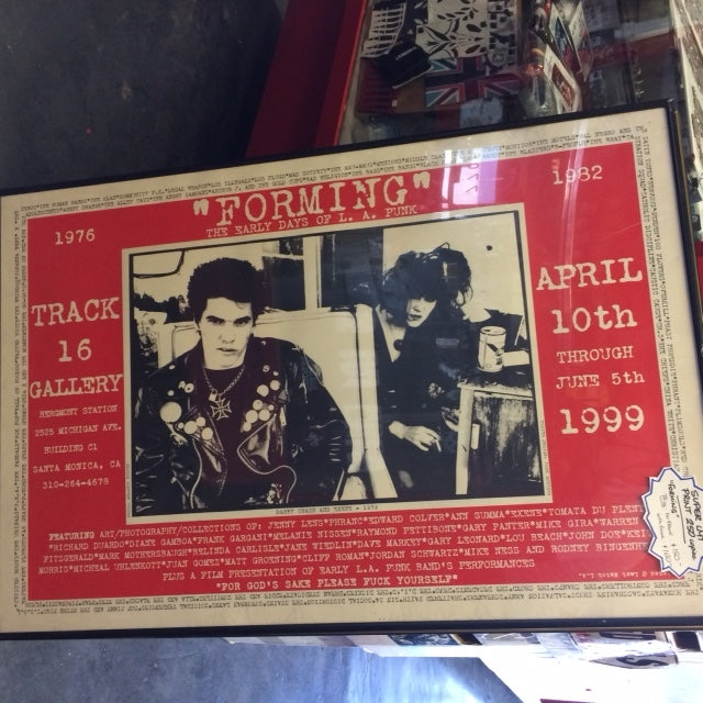 RARE POSTER - FORMING THE EARLY DAYS OF L.A PUNK ( GERMS & X )