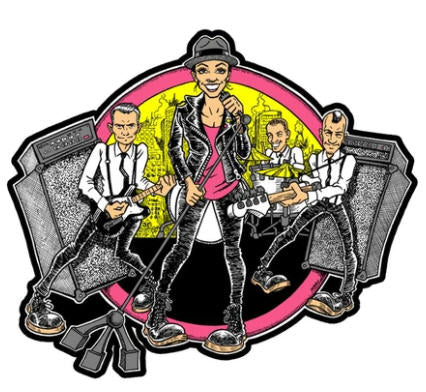 INTERRUPTERS - BAND CARTOON ENAMEL PIN