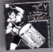 JOY DIVISION - DRUMMER (SQUARE) ENAMEL PIN BADGE