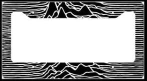 JOY DIVISION - UNKNOWN PLEASURE LICENSE PLATE