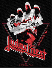 JUDAS PRIEST - BRITISH STEEL WITH JUDAS PRIEST EMBROIDERED PATCH