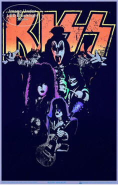 KISS - BAND LIGHTENING BLACKLIGHT POSTER