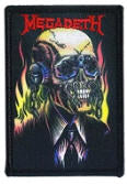 MEGADETH - ON FIRE EMBROIDERED PATCH