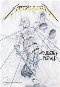 METALLICA - AND JUSTICE FOR ALL FABRIC FLAG BANNER