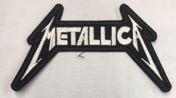 METALLICA - METALLICA CLASSIC DESIGN CUT OUT EMBROIDERED PATCH