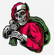 MISFITS - HOLIDAY FIEND ENAMEL PIN BADGE