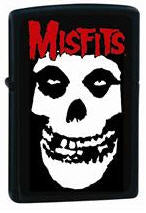 MISFITS - SKULL W/ MISFITS ZIPPO LIGHTER REFILL METAL