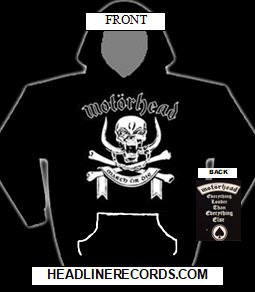 MOTORHEAD - MARCH OR DIE HOODIE SWEATSHIRT