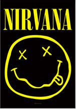 NIRVANA - SMILEY FABRIC FLAG BANNER