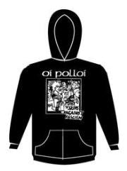 OI POLLOI - PUNX N SKINS AGAINST FASCISM HOODIE SWEATSHIRT
