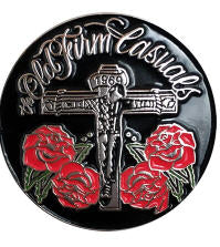 OLD FIRM CASUALS - ROSES ENAMEL PIN BADGE