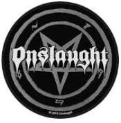 ONSLAUGHT - LOGO CUT OUT EMBROIDERED PATCH
