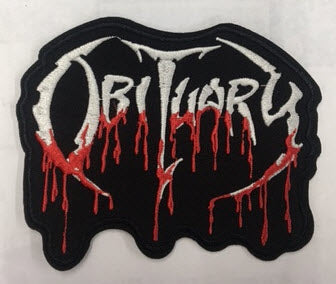 OBITUARY - ORBITUARY COLOR CUT OUT EMBROIDERED PATCH