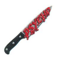 EMBROIDERED PATCH- PSYCHO KNIFE