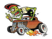 PIZZ STICKER - ZOMBIE ROD STICKER