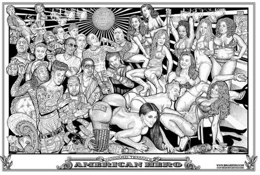 POSTER - AMERICAN HERO BY HOWARD TEMAN