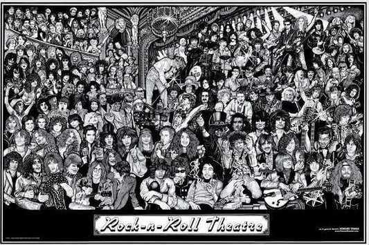 POSTER - ROCK N ROLL THEATRE BY HOWARD TEMAN