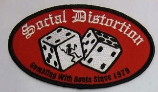 SOCIAL DISTORTION - DICE EMBROIDERED PATCH