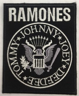 RAMONES - LOGO + RAMONES EMBROIDERED PATCH