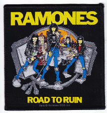 RAMONES - ROAD TO RUIN EMBROIDERED PATCH