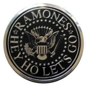 RAMONES - SEAL ON SILVER STICKER
