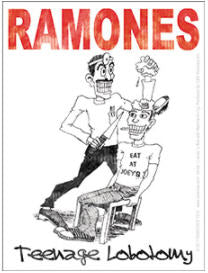 RAMONES - TEENAGE LOBOTOMY STICKER