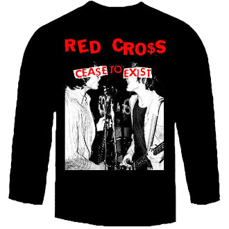 RED CROSS - CEASE TO EXIST LONG SLEEVE TEE SHIRT